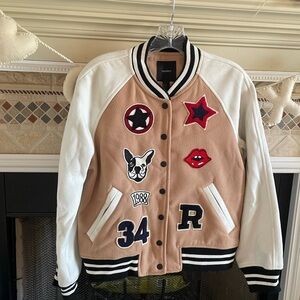 Forever 21 Women’s Varsity Style Baseball Jacket